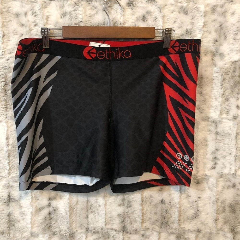 Ethika Women's Subzero Performance Black/Red Size 4XL Sport Boy Short